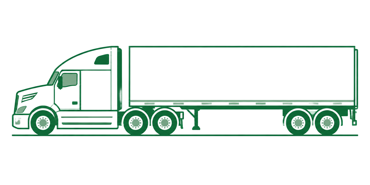 Semi tractor and trailer